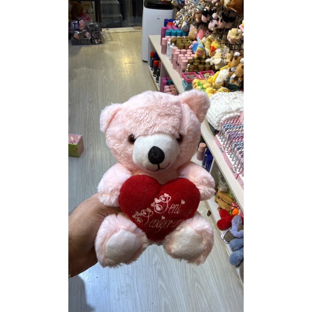 Kalplı ayıcık pembe