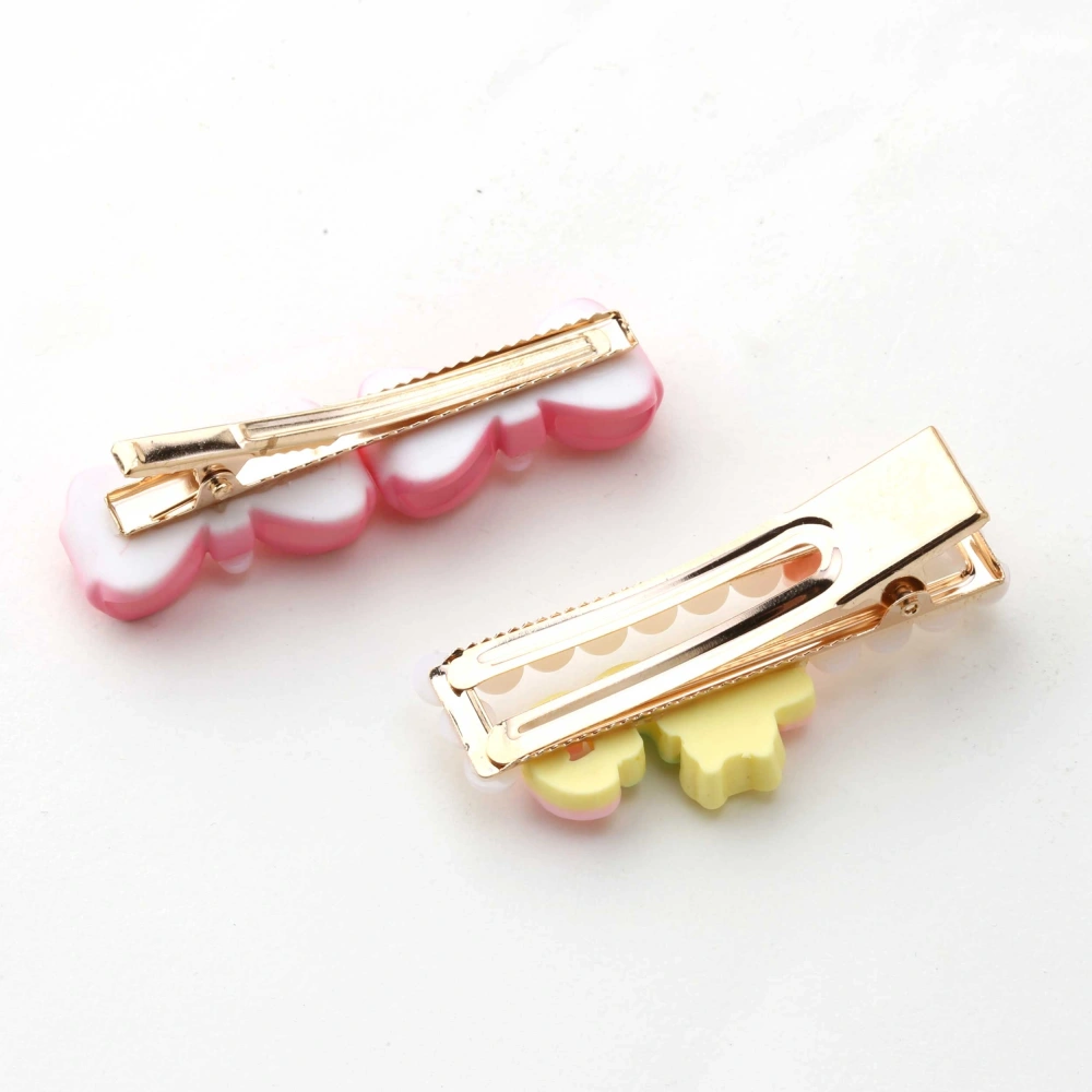 Pembe Renkli Çıtçıt 5li Toka Seti