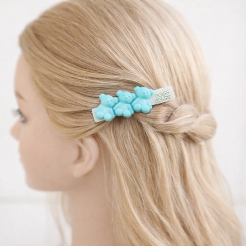 Mavi Tonlu Kız Çocuk 5li Toka Seti