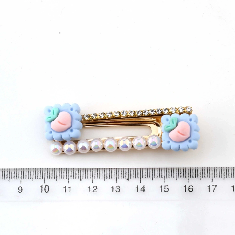 Mavi Tonlu Kız Çocuk 5li Toka Seti