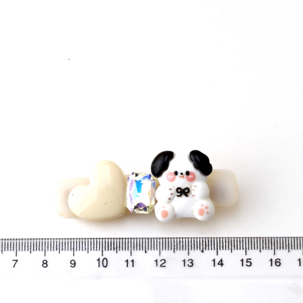 Krem Tonlu Kız Çocuk 5li Toka Seti