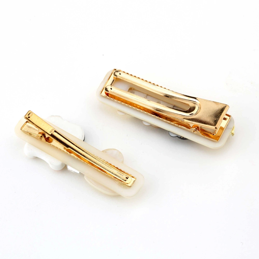 Krem Tonlu Kız Çocuk 5li Toka Seti