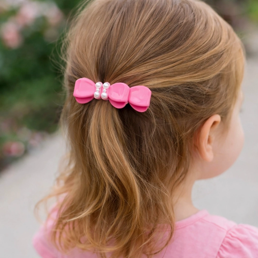 Pembe Renkli Çıtçıt 5li Toka Seti