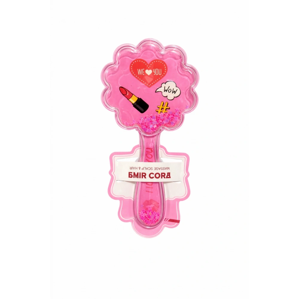 Çiçek Şeklinde Pembe Tarak