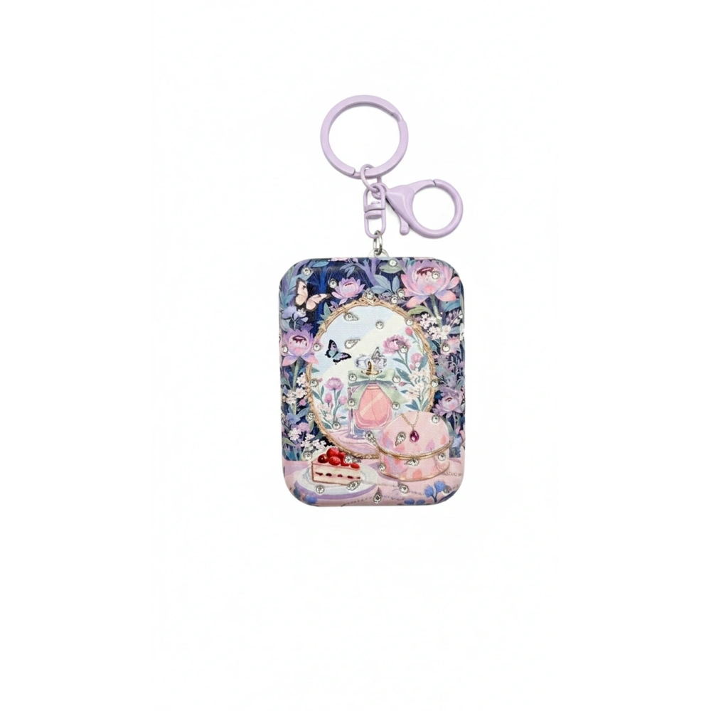 Dekoratif Ayna Desenli Cep Aynası