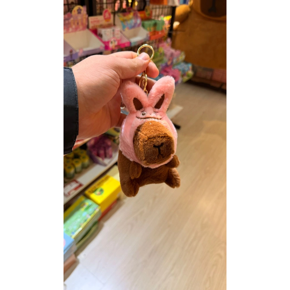 Cappypara şapkası kulaklıksı pembe