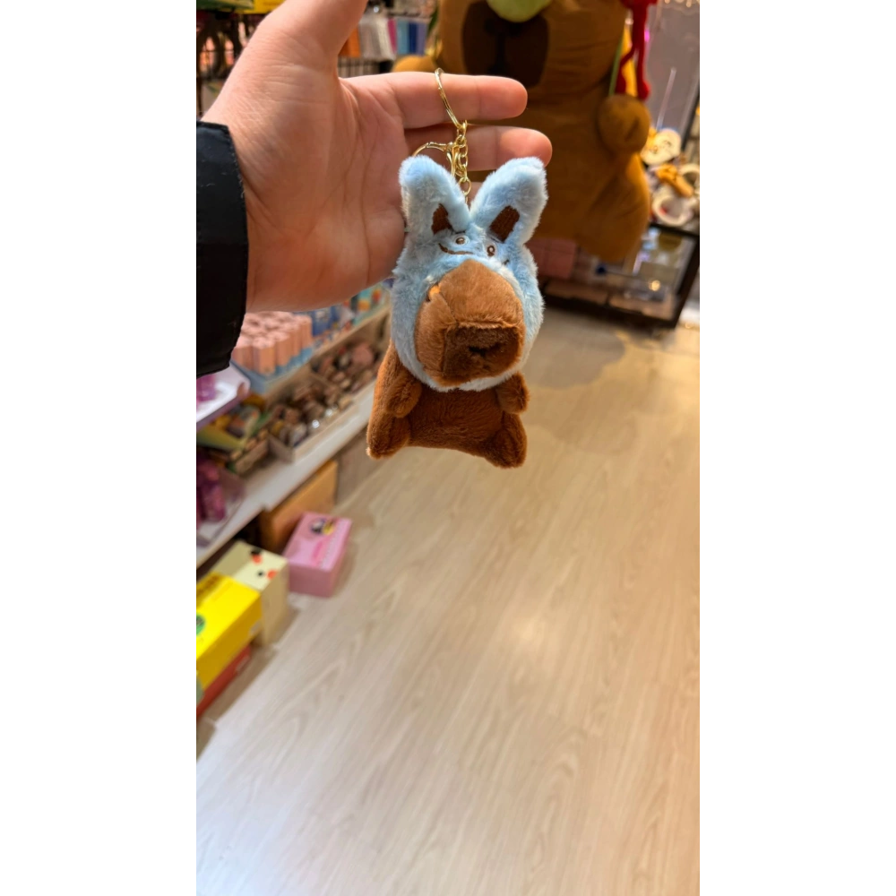 Cappypara şapkası kulaklıksı mavi