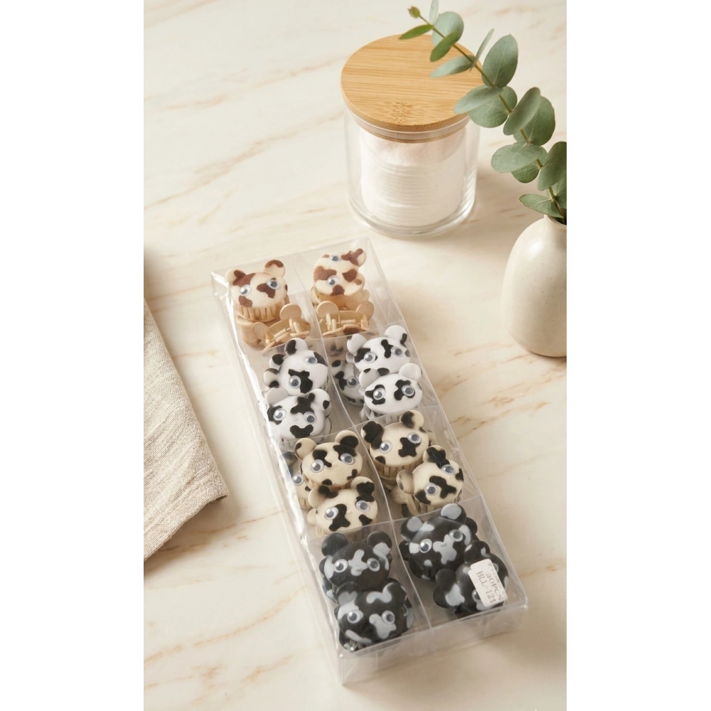 Panda ve İnek Desenli Toka