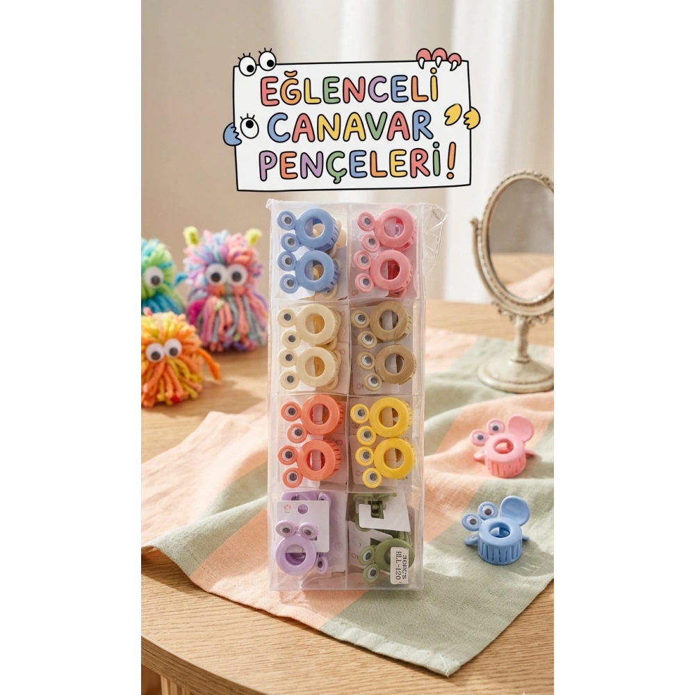 Canavar Gözlü Plastik Toka