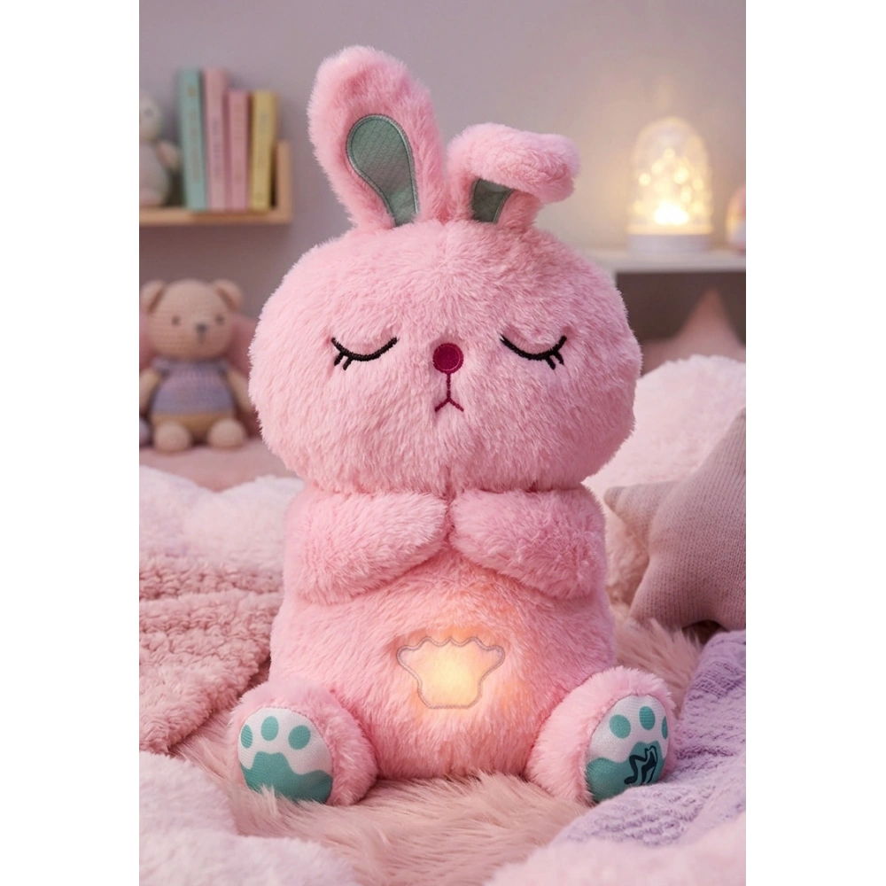 Tavşan Kulaklıksı Nefes Alan Bebek Oyuncak