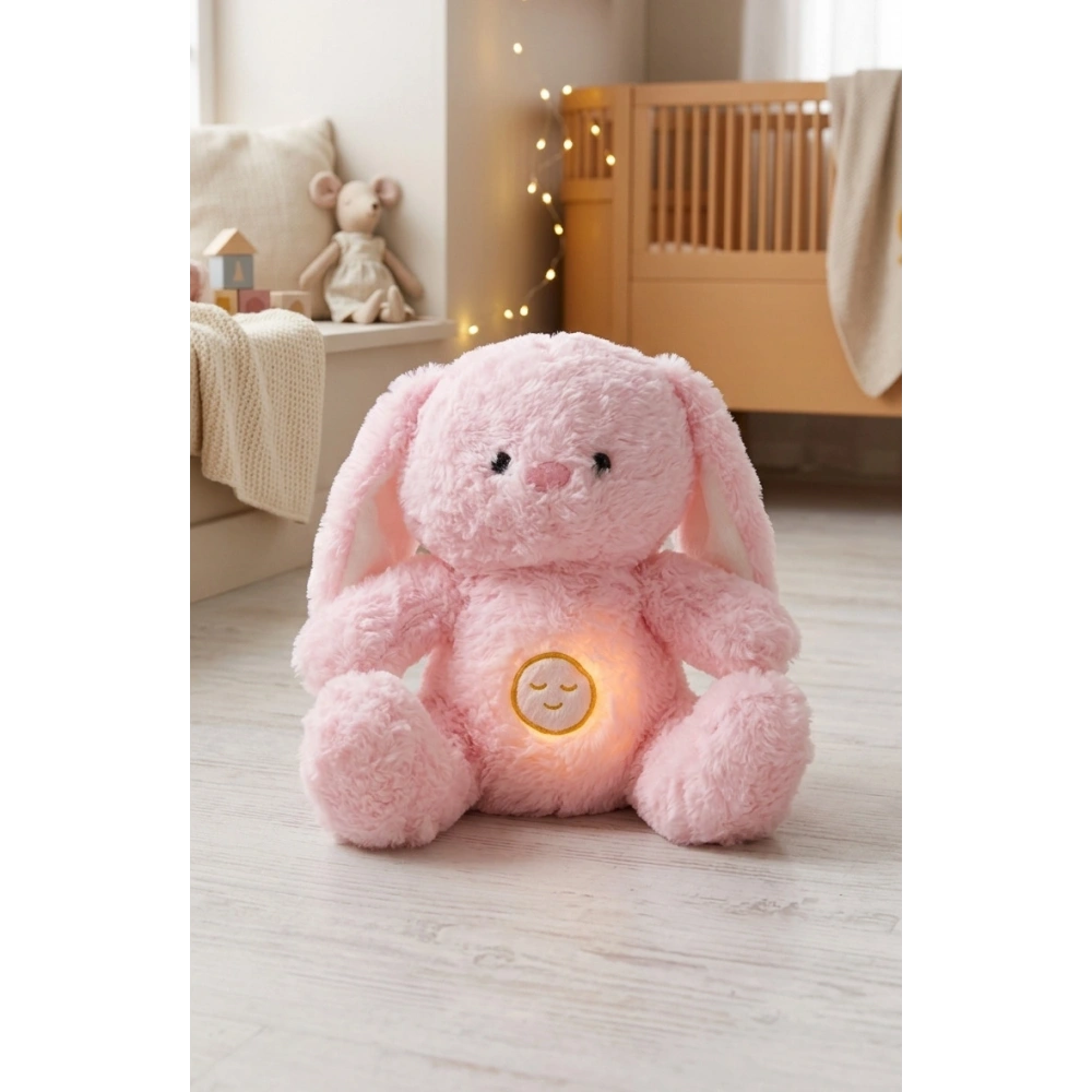 Pembe Ayıcık Kulaklıksı Nefes Alan Bebek Oyuncak