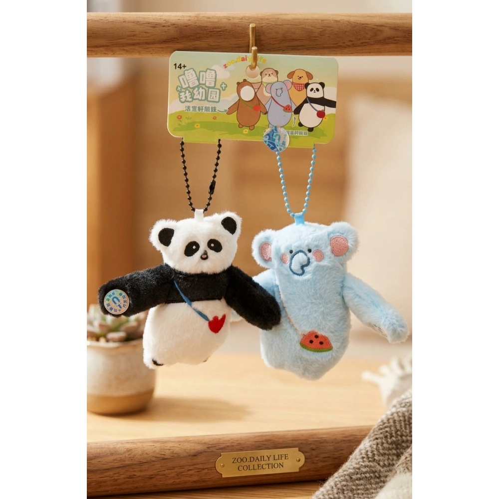 Panda Fil Peluş Çanta Süsü Anahtarlık