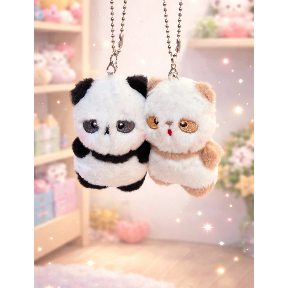 Panda Sevgililer Çanta Süsü Anahtarlık