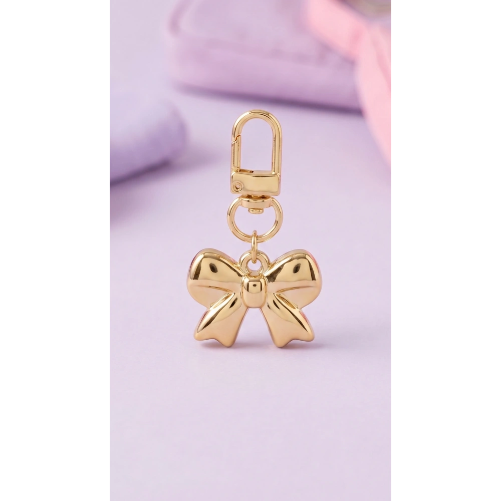 Gold Fiyonk Anahtarlık Çanta Süsü