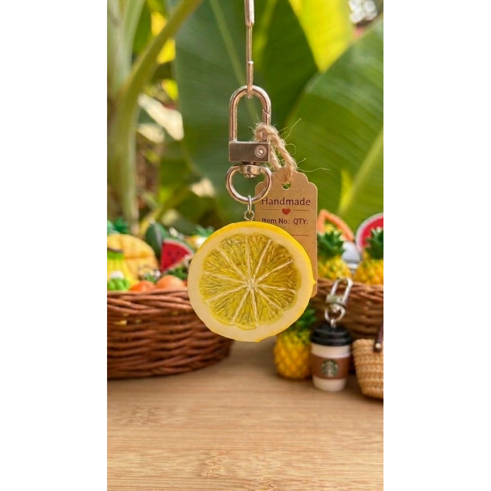 Limon Dilimi Anahtarlık