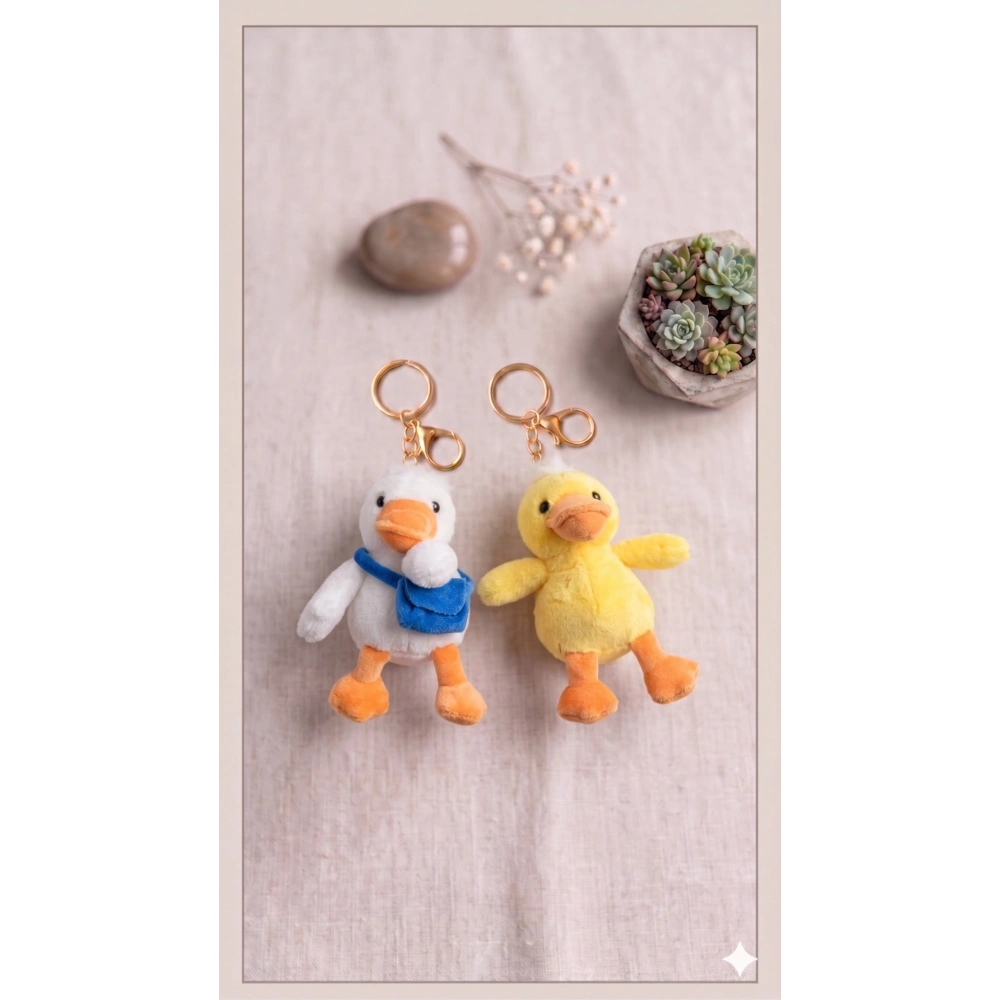 Ördek Figür Peluş Anahtarlık Çanta Süsü