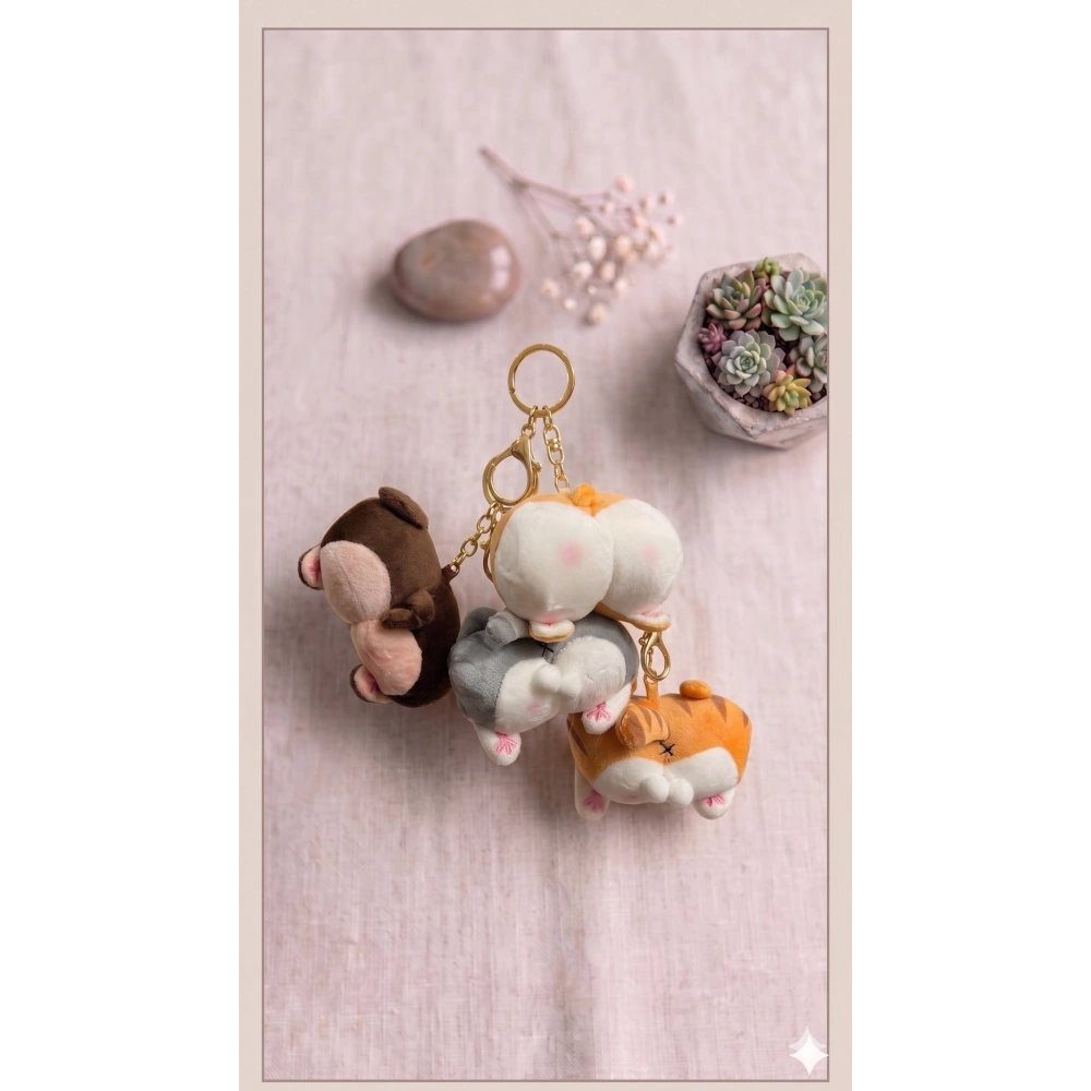 Godlu Ailesi Götlü Peluş Anahtarlık Çanta Süsü