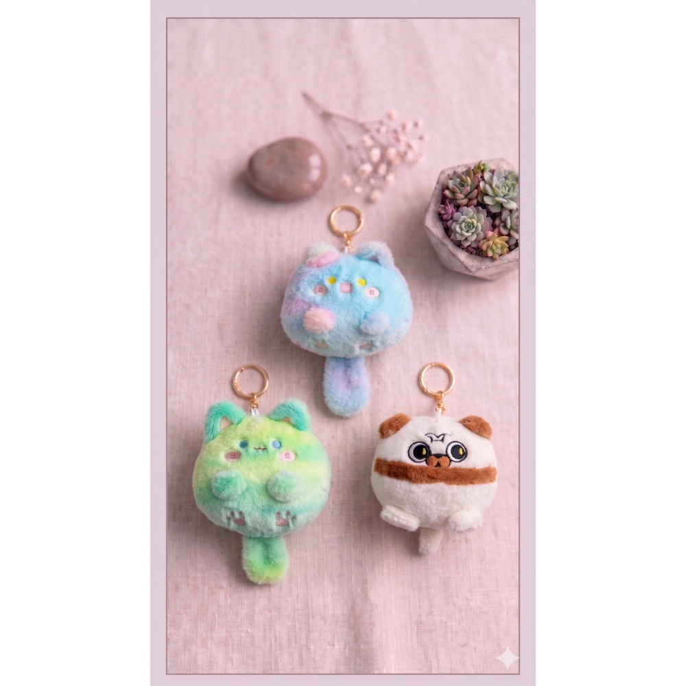 Yavru Kedi Peluş Anahtarlık Çanta Süsü