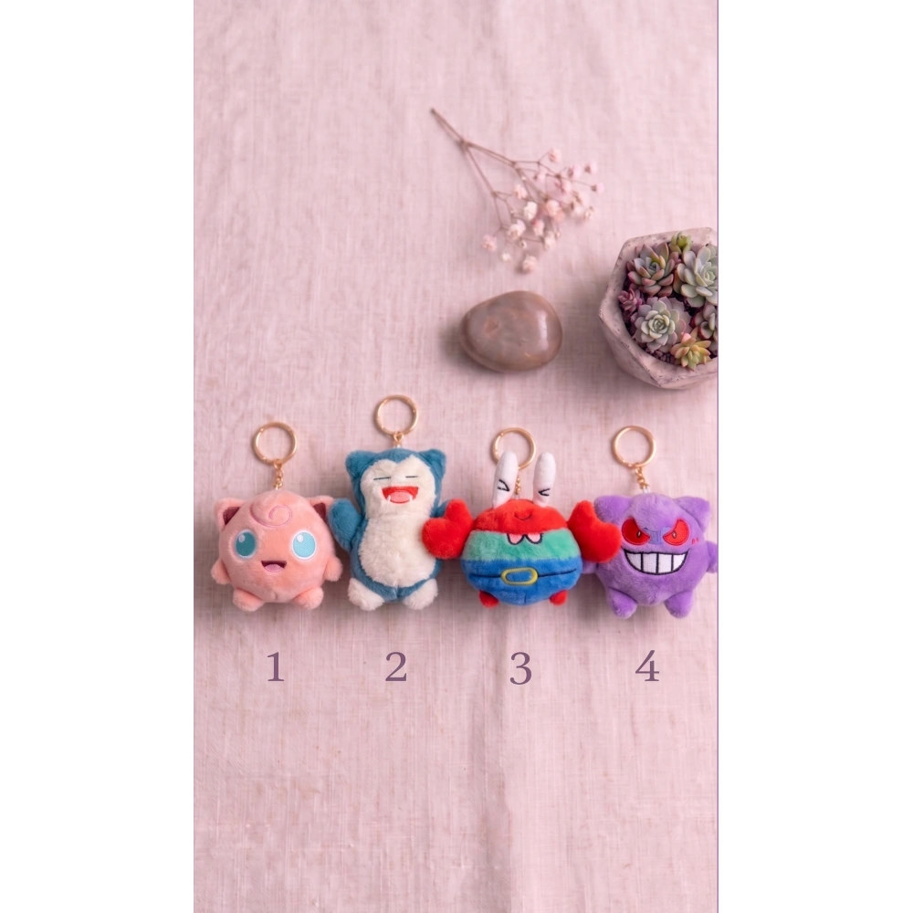 Pokemon Figürler Anahtarlık Çanta Süsü