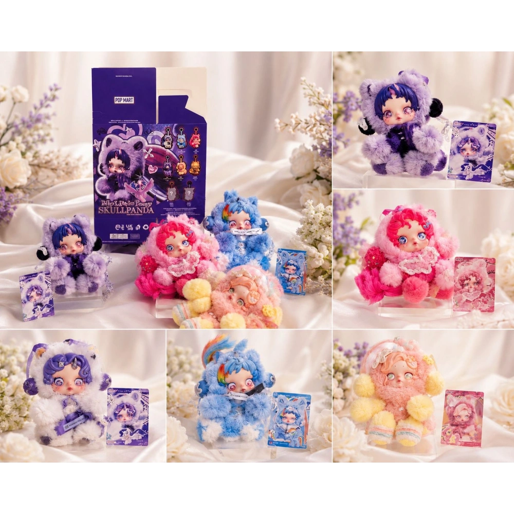 SKULLPANDA × My Little Pony Çanta Süsü Anahtarlık