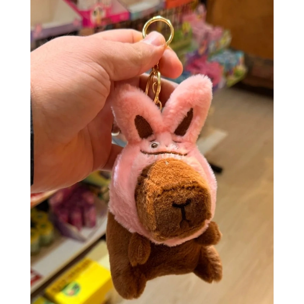 Cappypara şapkası kulaklıksı pembe