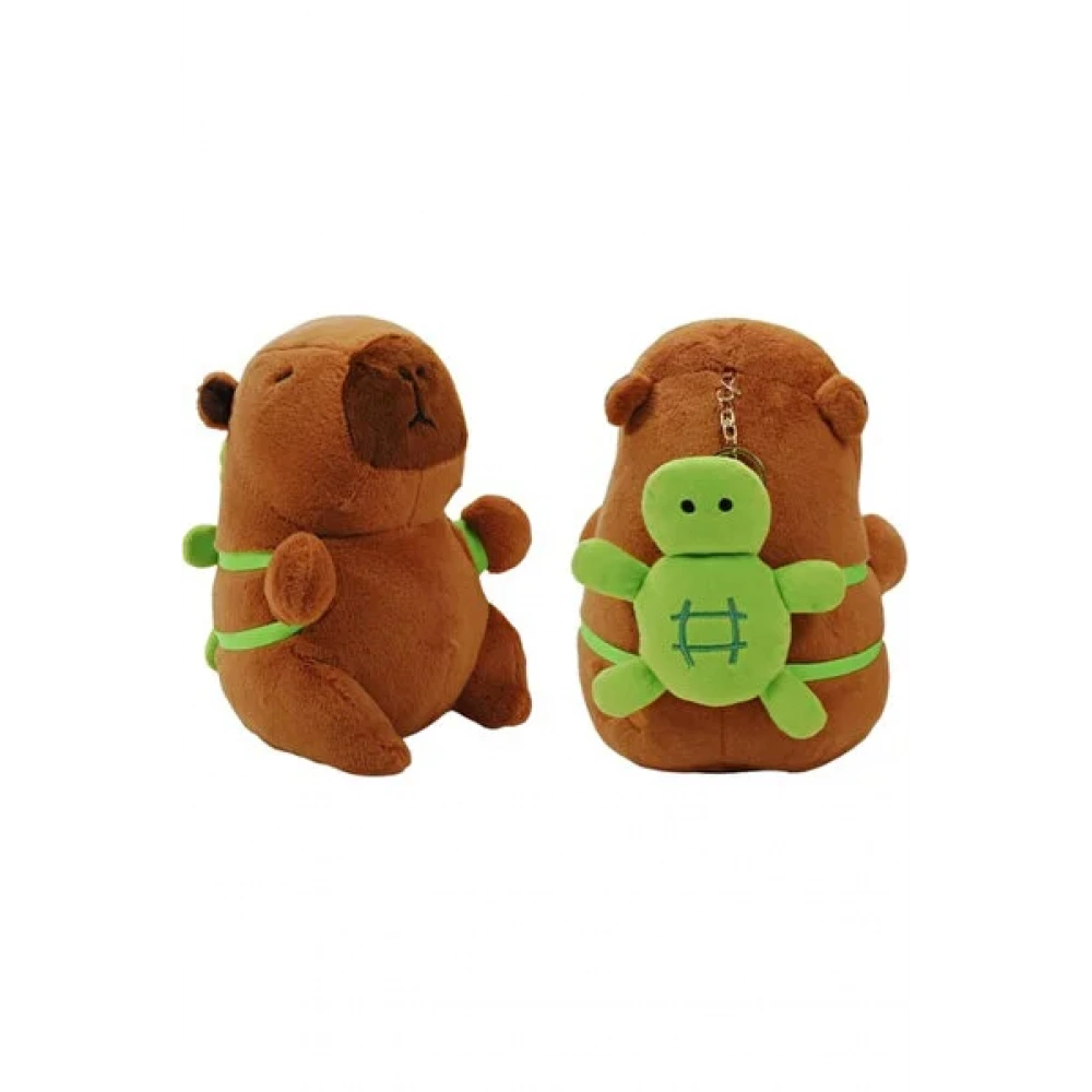 Capybara yeşil sülüfet taşyor