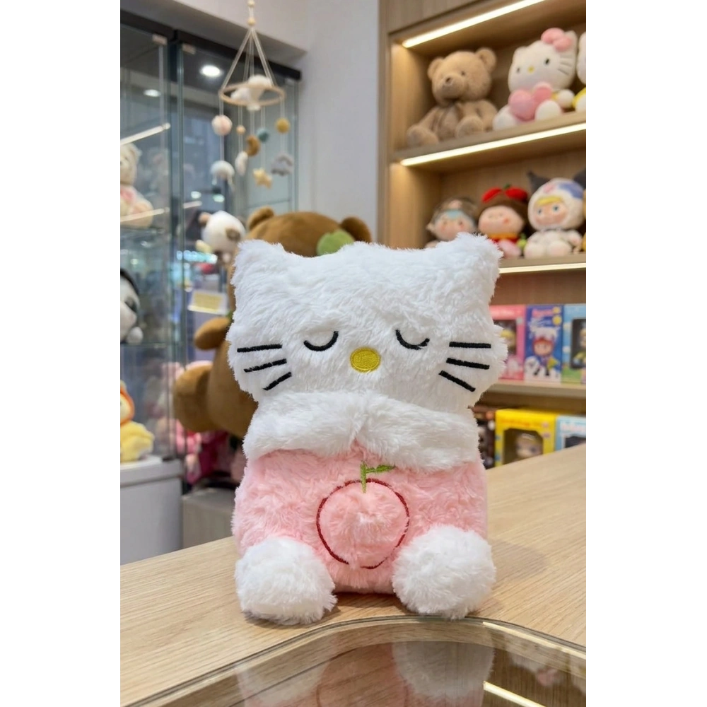 Pembe Kedisi Nefes Alan Bebek Oyuncak