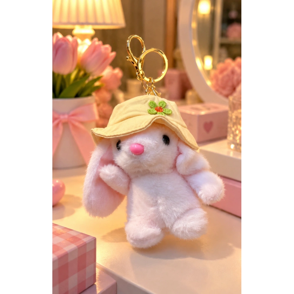 Şapkalı tavşan pembe