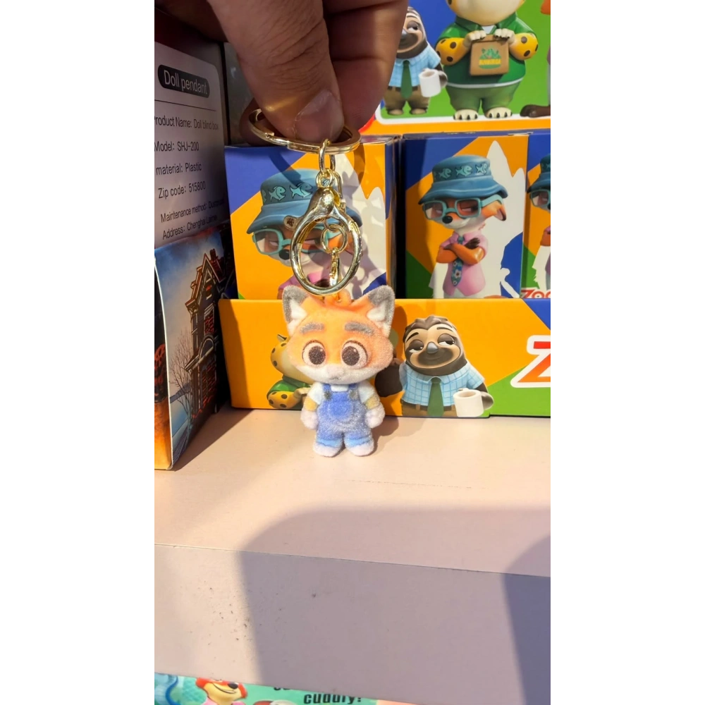 Zootopia (Hayvanlar Şehri) Temalı Figür Anahtarlık