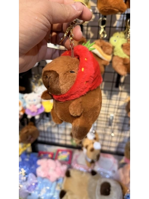 Cappypara çilek şapkası takıyor