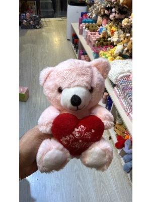 Kalplı ayıcık pembe