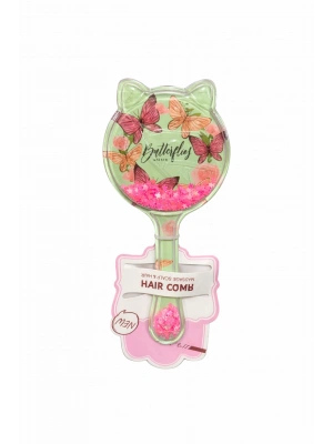 Kedi Kulağı Şeklinde Yeşil Süslü Tarak