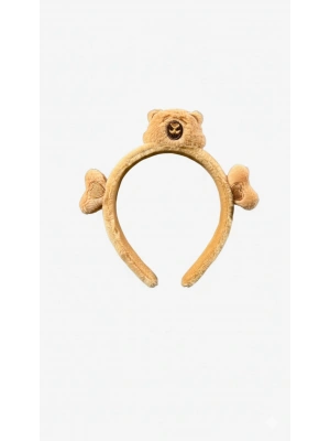 Ayıcıklı Kahverengi Peluş Taç