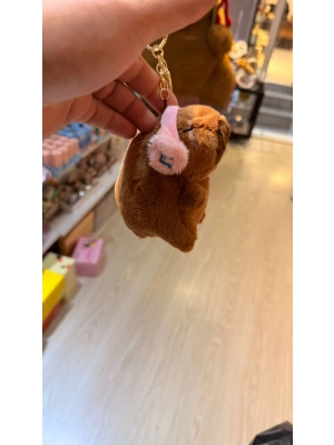 Cappypara kulaklıksı müzik dinliyor pembe