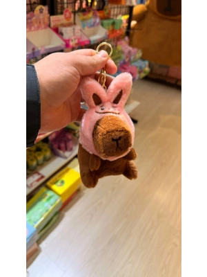 Cappypara şapkası kulaklıksı pembe