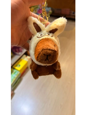 Cappypara şapkası kulaklıksı krem