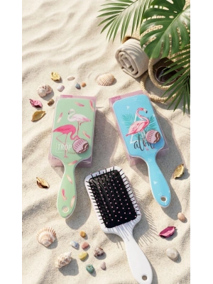 Tropikal Flamingo Serisi Saç Tarağı