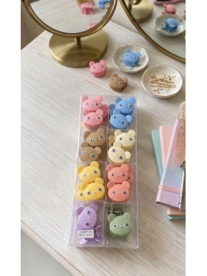 Renkli Ayıcık Tasarımlı Plastik Toka