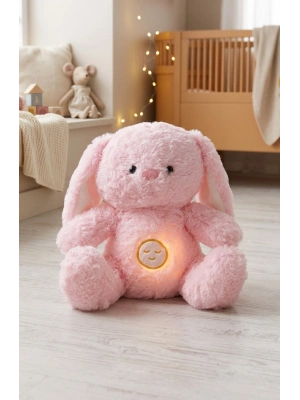 Pembe Ayıcık Kulaklıksı Nefes Alan Bebek Oyuncak