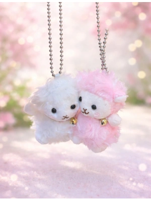 Heartful Girly Wooly Sheep Koyun Çanta Süsü Anahtarlık