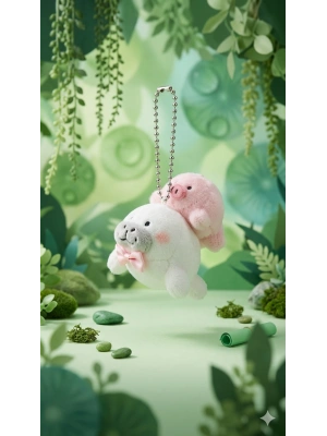 Baby Seal Lu Plush Çanta Süsü Anahtarlık