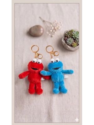 Elmo ve Kurabiye Canavarı Anahtarlık Çanta Süsü