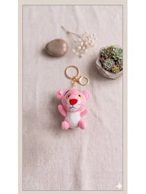 Pembe Panter Anahtarlık Çanta Süsü