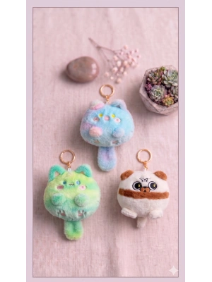 Yavru Kedi Peluş Anahtarlık Çanta Süsü