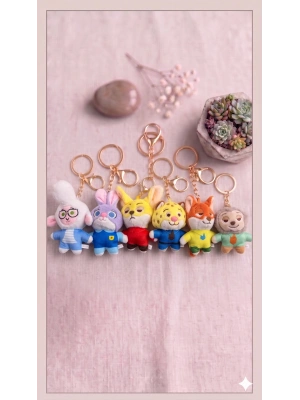 Zootopia Karakterler Peluş Anahtarlık Çanta Süsü