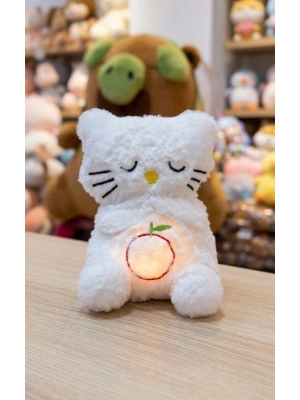Beyaz Kedisi Nefes Alan Bebek Oyuncak