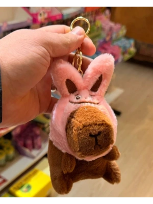 Cappypara şapkası kulaklıksı pembe