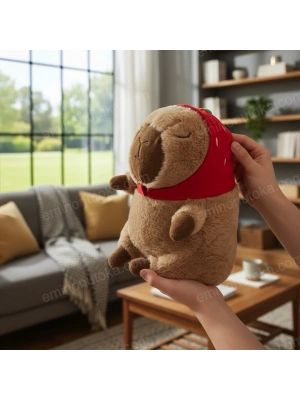 Capybara Büyük Boy Annesi Çilek Kapşonlu