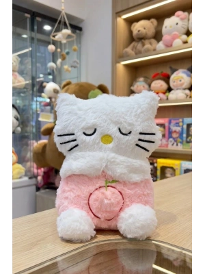 Pembe Kedisi Nefes Alan Bebek Oyuncak