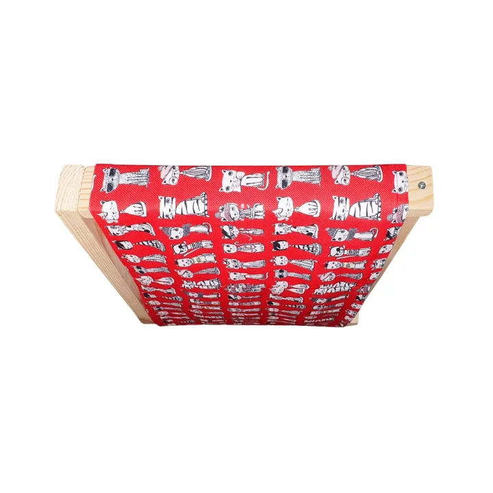 Barış Dizayn Doğal ahşap duvara monte kedi hamağı kedi yatağı kedi hamak (43cm x 36cm) 4 Renk Seçimli